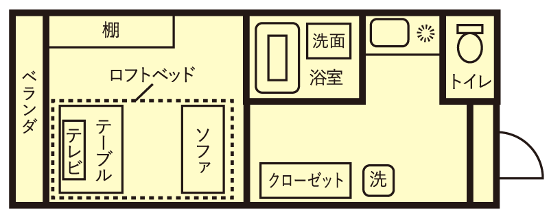 一人暮らし　間取り