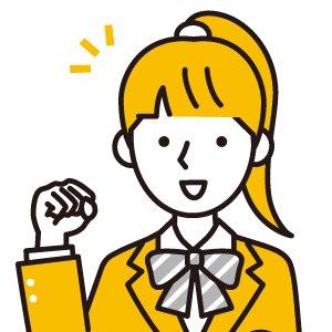 ガッツポーズ女子