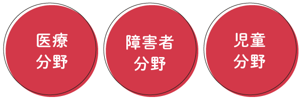 医療分野・障害者分野・児童分野